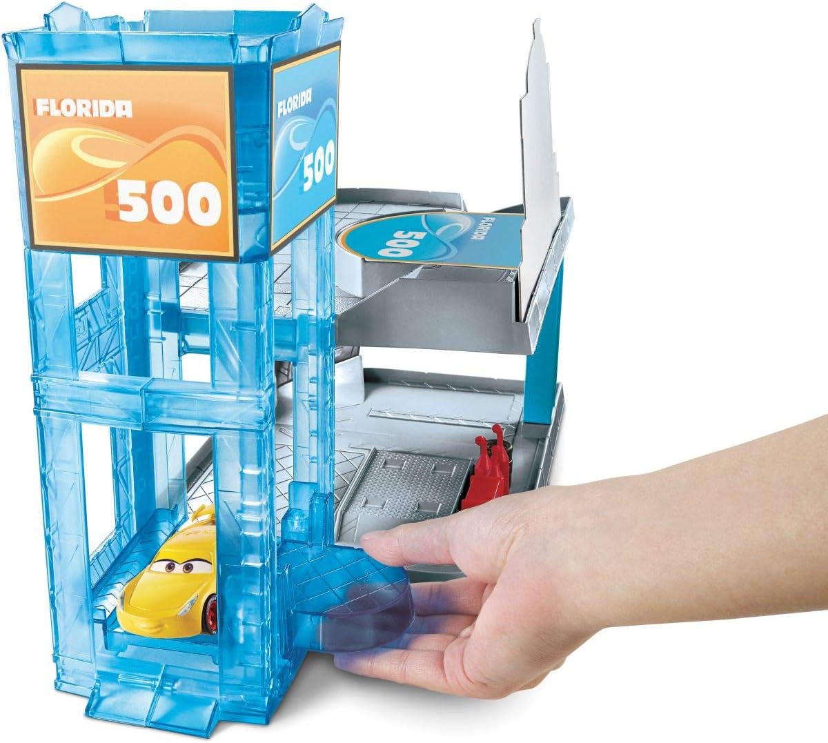 disney pixar cars florida 500 racing garage playset