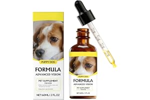 CEMENRETE Advanced Vision Formula for Dogs – Liquid Eye & Vision Support Supplement – Supports Clear Vision & Reduces Cloudy Eyes and Cataracts in Dogs – with Lutein & Zeaxanthin – 1oz (30ml) Oral Drops