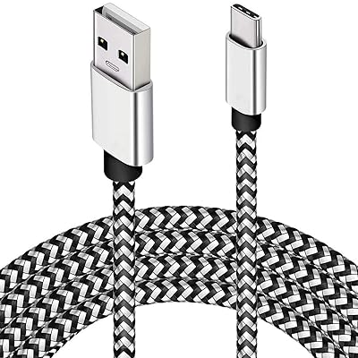 USB Tipus C Carregador Cable, 15FT Long USB Cable per Google Pixel 4 XL, S10 S9 Plus S8, Galaxy Nota 10, LG V30, Cord&oacute; de tipus C de c&agrave;rrega trenat de NEGO Nintendo Switch MacBook Carreger
