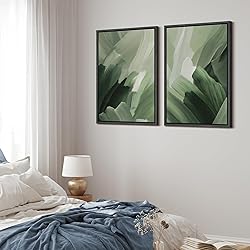 MUDECOR Framed Canvas Print Wall Art Set Green