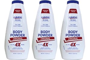 AMMENS BODY Powder Original All Day 4X Strong, 11 oz (Pack of 3)
