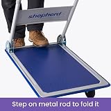 Move It 150kg Heavy-Duty Folding Platform Trolley Blue with 4 Wheels view 5