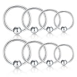 JFORYOU Cartilage Hoop Helix Earrings Nose Rings