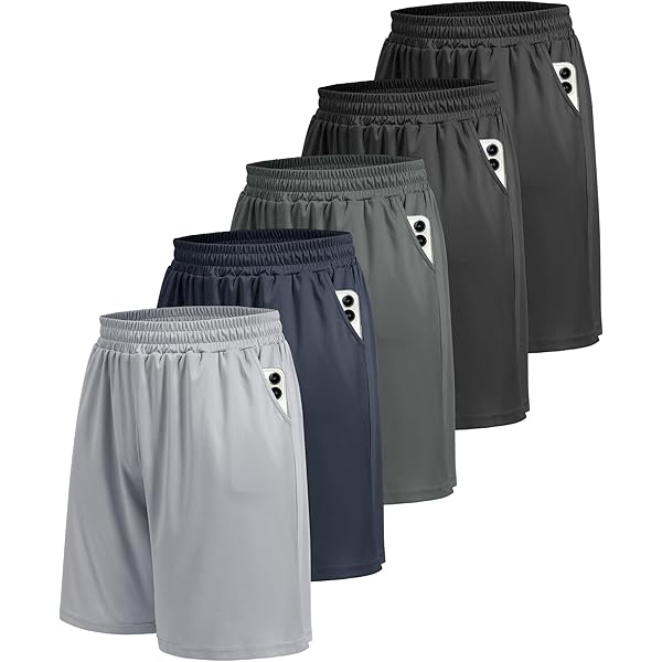BALENNZ Athletic Shorts for Men with Pockets and Elastic