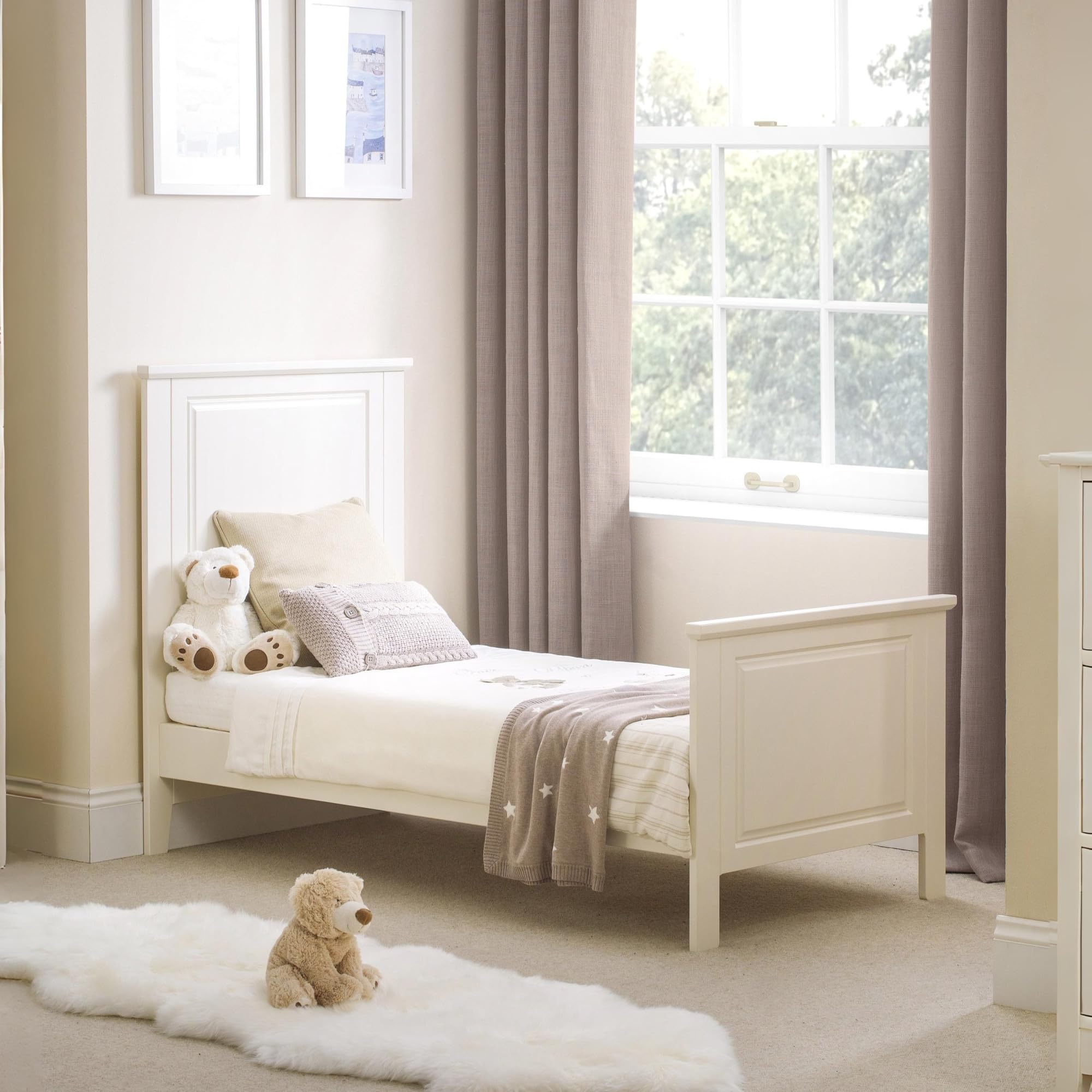 Julian Bowen Cameo Cotbed, Stone White