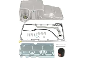 A-Premium 12628771 5Qts Aluminum Swap LS Engine Oil Pan Kit Low Profile Compatible with 1998-2018 GM F-Body, Chevy Camaro, Po