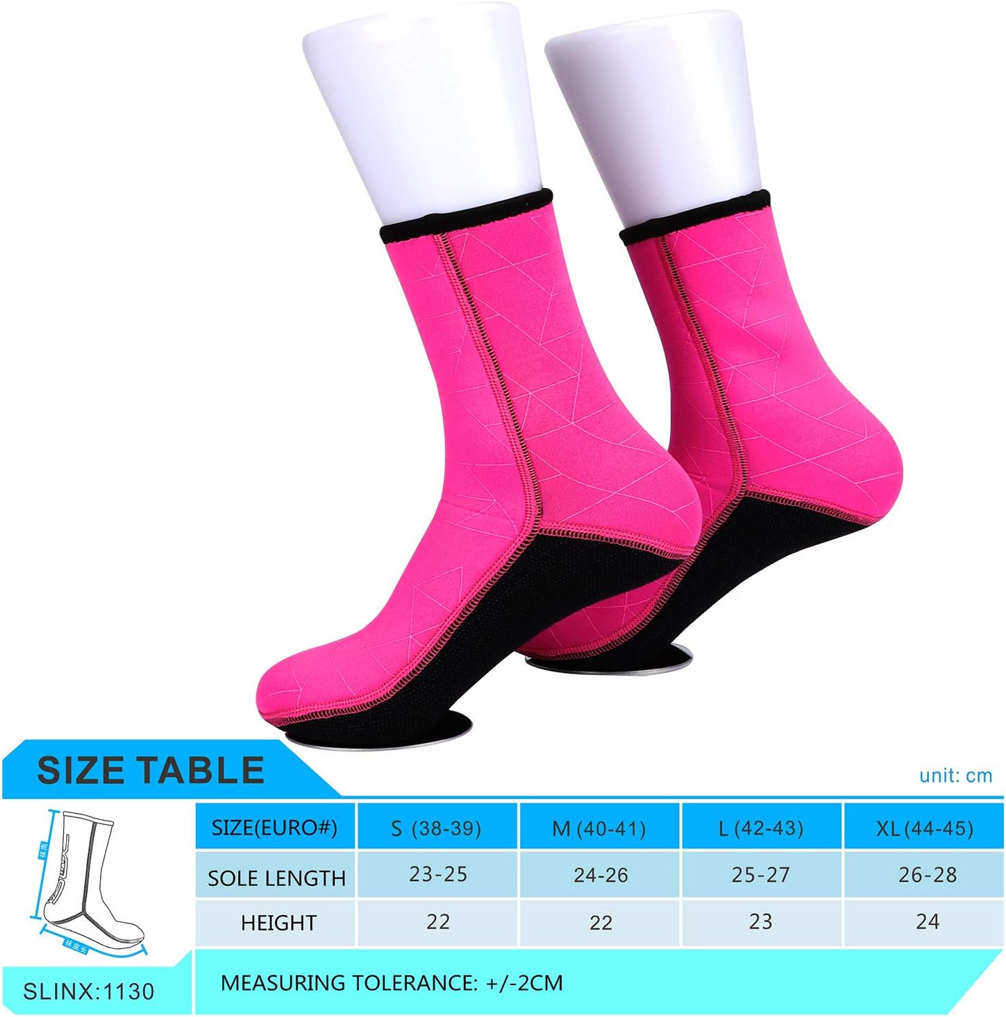 YNFC Diving Socks Neoprene Socks Beach Booties Shoes 3mm Anti-Slip Wetsuit Boots Ultra Premium Water Fin Swim Socks for Beach Swim Boarding Kiteboarding and Water Sports : Sports & Outdoors