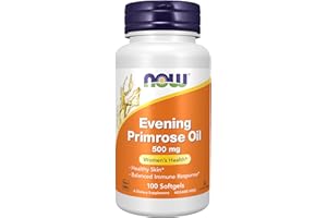 NOW Foods Supplements, Evening Primrose Oil 500 mg with Naturally Occurring GLA (Gamma-Linolenic Acid), 100 Softgels