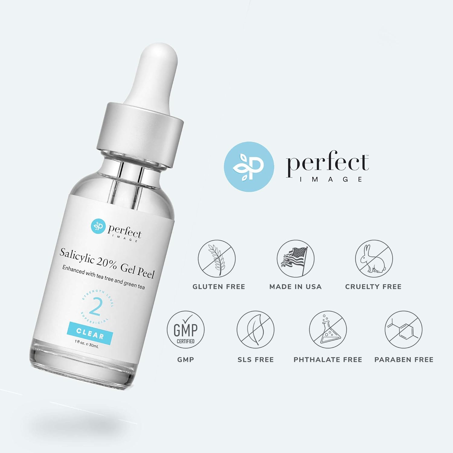Salicylic 20% Gel Peel, Breakout and Pore Minimizer and Cleanser, Strength Level 2, 15-30 Full Facial Chemical Peels, 1 fl oz. e, 30 ml: Beauty