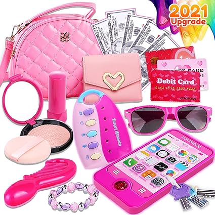 Peertoys Kids Makeup Kit Girls Purse 