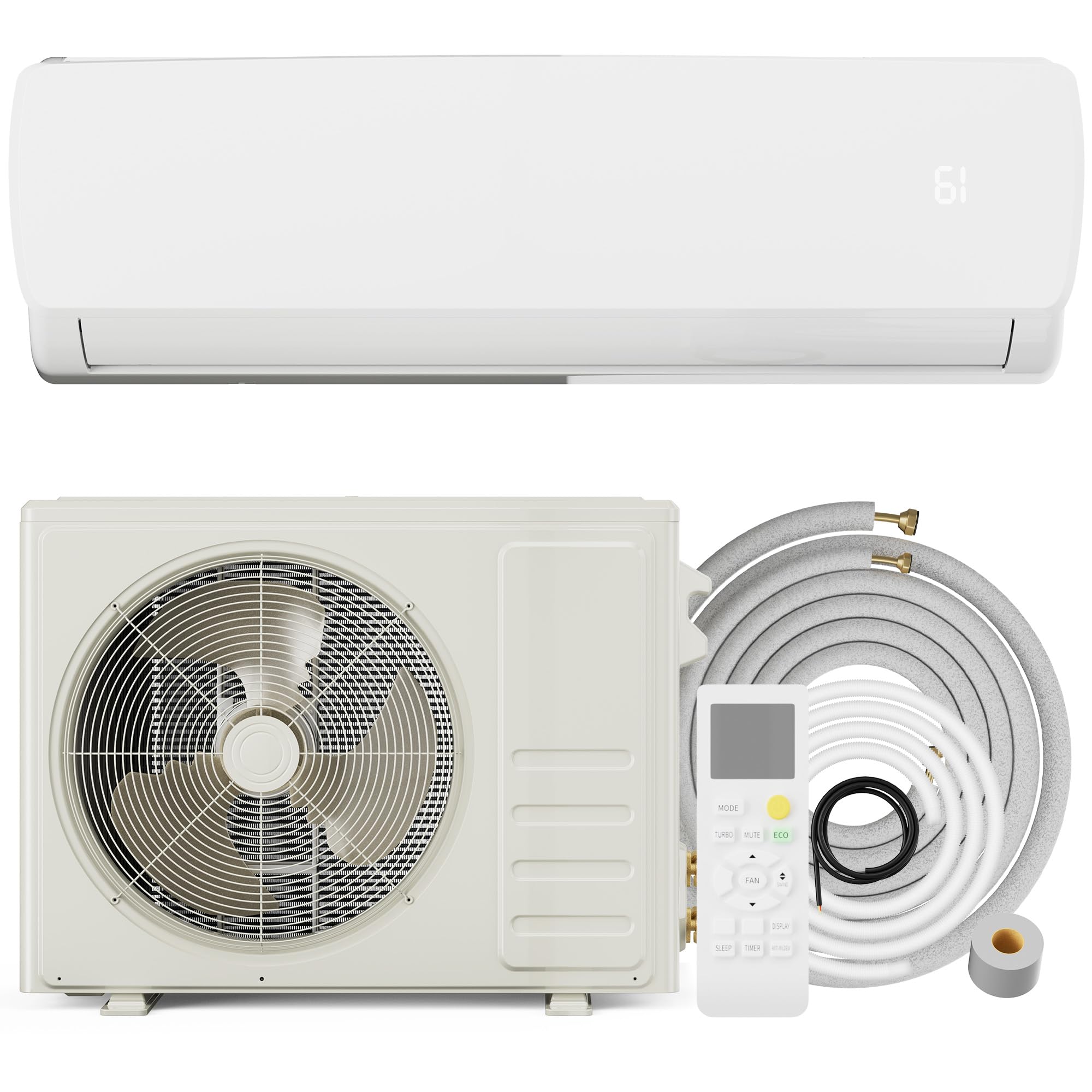 Photo 1 of 18000 Btu Mini Split Air Conditioner Heat Pump, 115V AC Heating System 