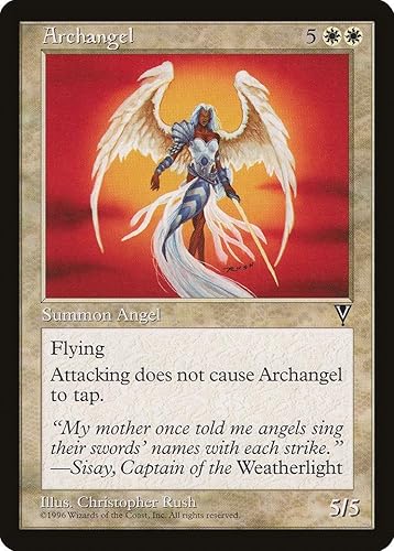 Amazon マジックザギャザリング Mtg 白 英語版 大天使 Archangel Vis 1 レア トレカ 通販