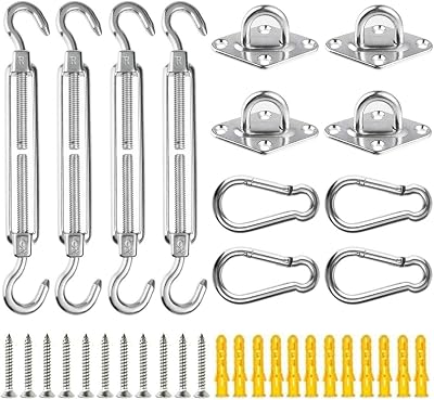 KAHEIGN M6 Awning Attachment Set 44 Pcs Stainless Steel Hardware Kit
