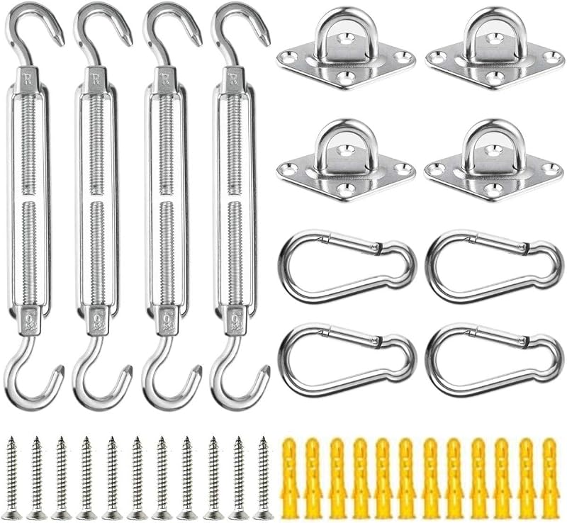 KAHEIGN M6 Awning Attachment Set 44 Pcs Stainless Steel Hardware Kit