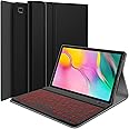 Wineecy Galaxy Tab A 10.1 2019 Keyboard Case(SM-T510/T515, 2019 Version), 7 Color Backlit Detachable Wireless with Folio Case Cover for Samsung Galaxy Tab A 10.1 Inch 2019, SM-T510 SM-T515, Black