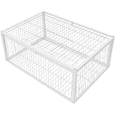 Pigeon Cage with Escape-Proof Design,Birds Trap with One-Way Entry,Chicken and Bird Traps Cage for Pigeon,Portable &amp; Easy Assembly,Unharmful Made of High-Strength Iron with Rust-Resistant, White