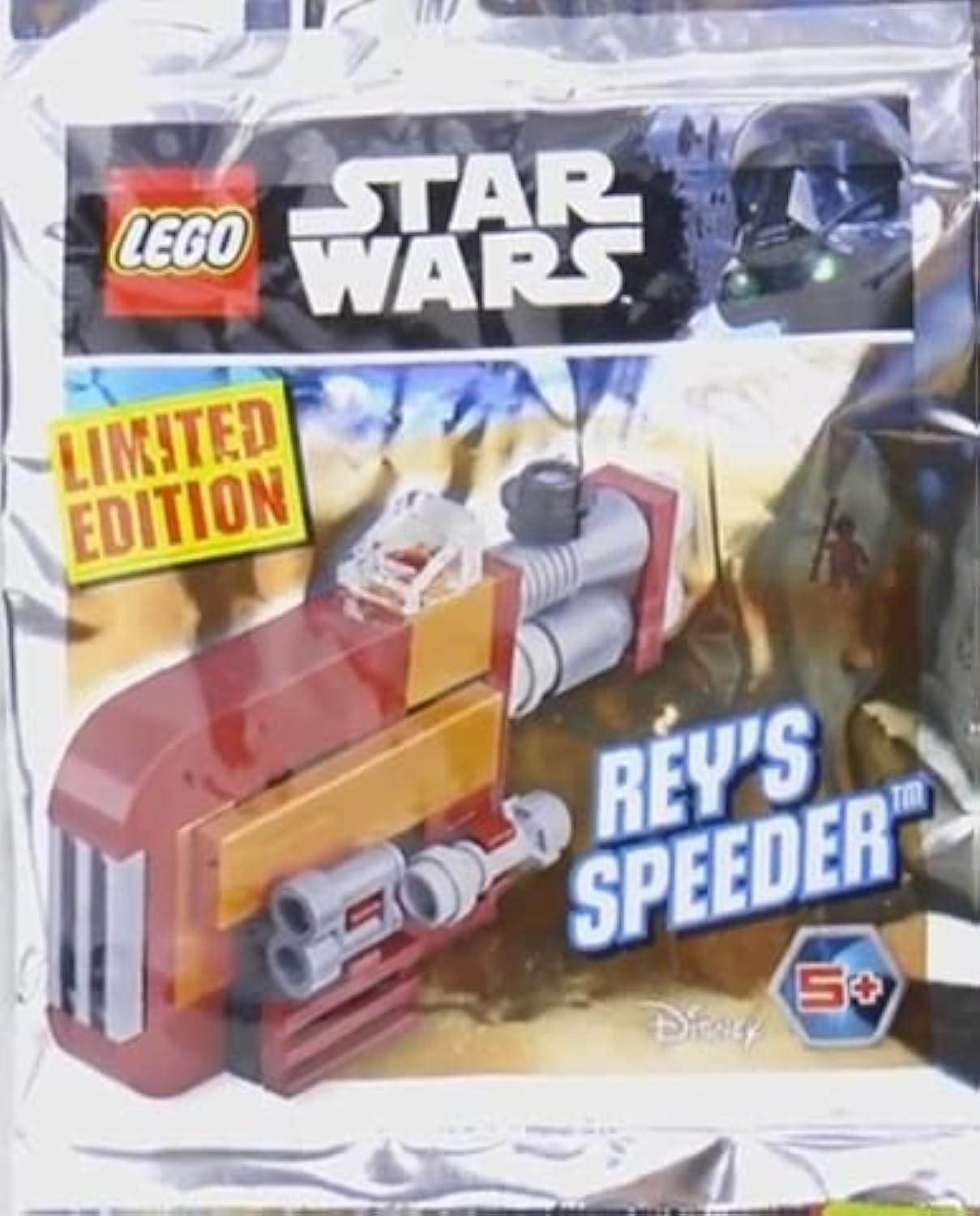 Blue Ocean LEGO Star Wars Rey's Speeder Foil Pack Set 911727 (Bagged) - Construction Toy - Toy - Includes LEGO Bricks, Instruction Booklet - Big Kid, Little Kid