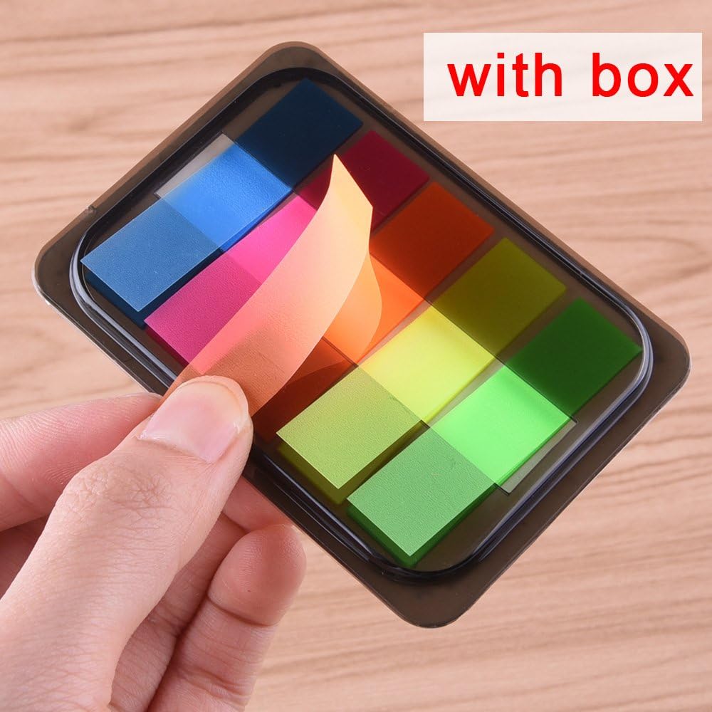 AUSTOR 1160 Pieces Page Marker Pop-up Page Flags Colorful Index Tabs Sticky Notes Tabs with Box, 15 Sets 4 Sizes : Office Products