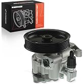 A-Premium Power Steering Pump, with Pulley | Compatible with Mercedes-Benz C300 2011-2012, C350 2011, E350/E550 2010-2011, 3.0L 3.5L 5.5L Flex/Gas, Replace # 0054669501