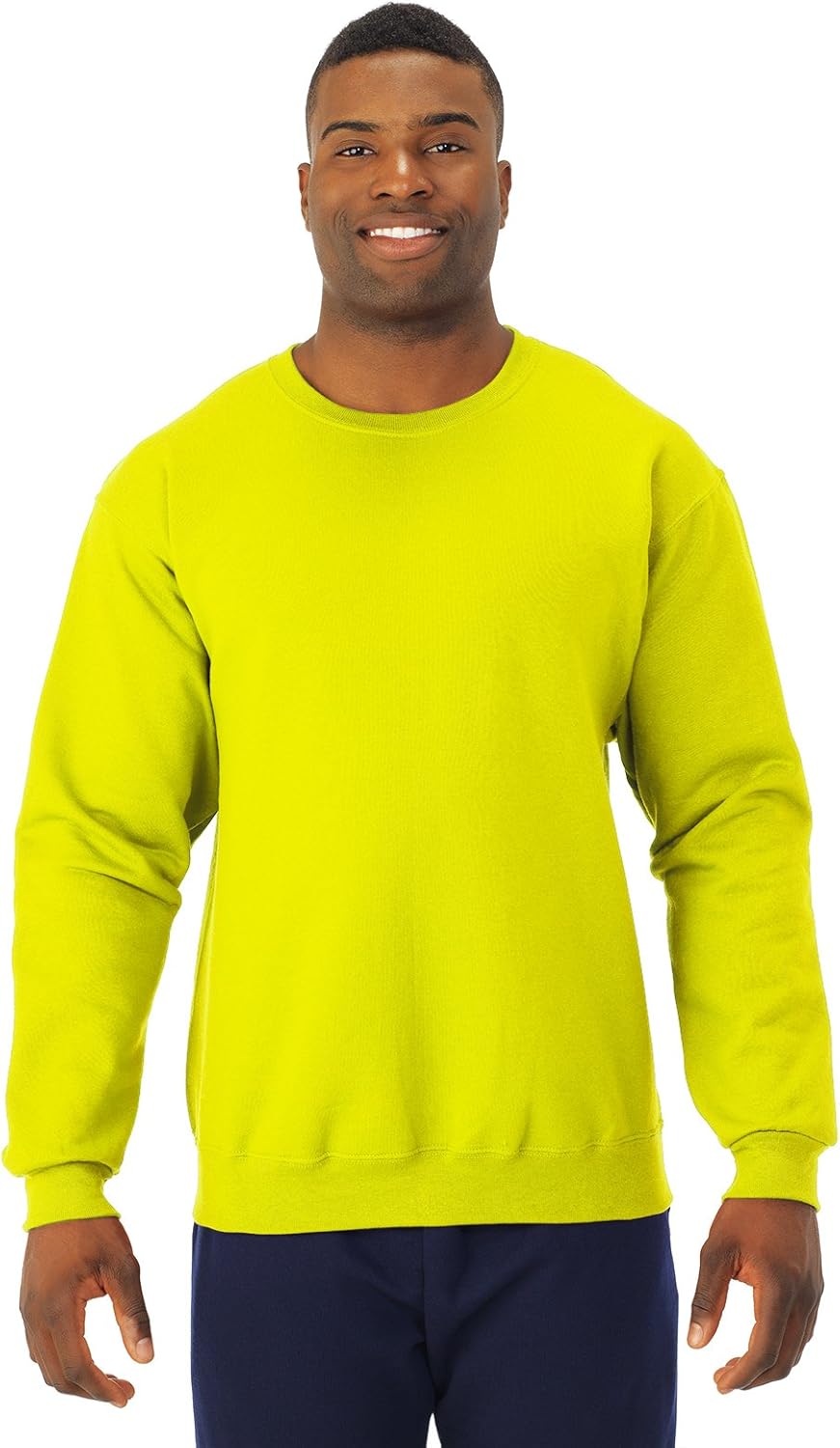 Jerzees Men's Pill Resistant Long Sleeve Crewneck Sweatshirt: Jerzees: Clothing
