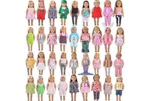 WYHTOYS 10 Sets of Doll Clothes and Accessories for Girls 45.72 cm 18 inches (B1-5)