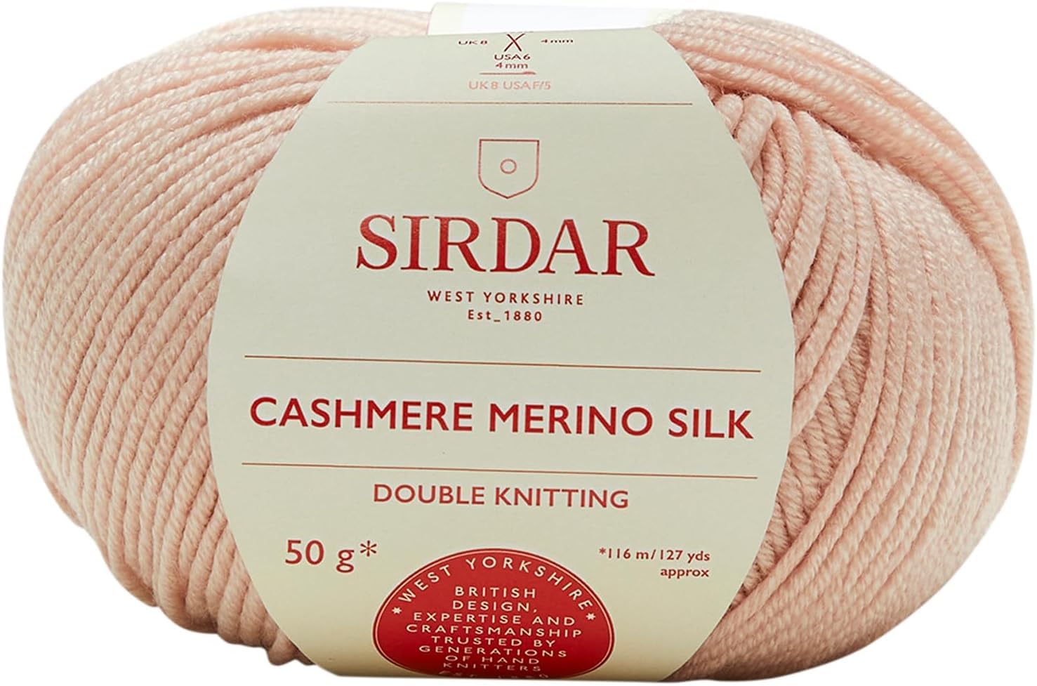 Sirdar Cashmere Merino Silk DK Double Knitting, Society Pink (420), 50g