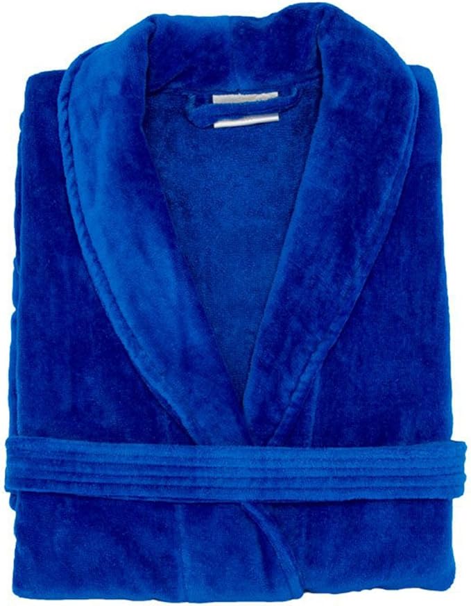 mens cotton velour bathrobe