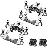 Venzo Bike Bicycle Toe Clips Cage Indoor Exercise Bike Pedal Adapters - Compatible with Peloton Bike Pedal, Convert Look Delta Pedals to Toe Clip Straps Ride with Sneakers - SPD Adapters ONLY