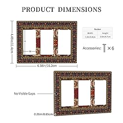 Spshian Vintage Boho Tribal Rustic Blue Red Paisley