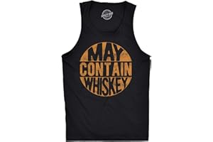 Crazy Dog Tshirts Mens Fitness Tank May Contain Whiskey Tanktop Funny Liquor Drinking Party Graphic Sleeveless