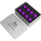 QANBA Gravity KS Mechanical Shafts Silent Pushbutton 30mm Snap-in (Boxed (Clear Violet D03(8 pcs)