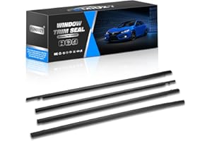 FOMIUZY Door Window Trim Seal Weather Stripping Moulding Belt Sweep Felt Fit Honda Civic 2016 2017 2018 2019 2020 2021 4 Door Sedan Replaces 72450-TEA-T01 72410-TEA-T01 72950-TEA-T01 72910-TEA-T01