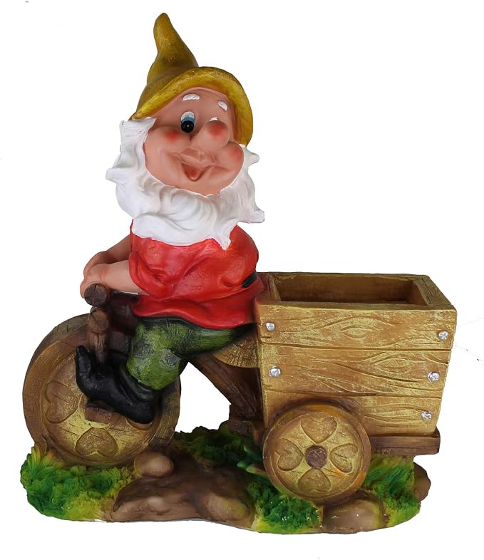 Diseño enano con cabeza de flor NF 15156-2 Bicicleta XL 36 cm Alto ...