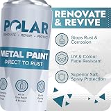 Polar Direct to Rust Metal Spray Paint 2x400ml Satin Black All-in-One Primer view 2