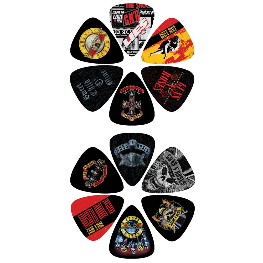 Perri's Leathers - Guitar Picks- Official Licensed 12 Pack Picks Guns N Roses - (LP12-GNR1)