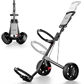 1GoTo-G Adjustable 2-Wheel Golf Pull Cart &ndash; Junior Golf Push Cart for Ages 3 to Adult, Adjustable Upper Bracket &amp; Handle Height