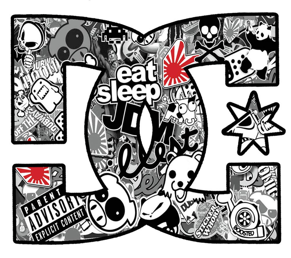 Biomar Labs 2 x PVC Sticker Car Auto Motorcycle Tuning DC Stickerbomb Bomb B 222