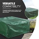 KEPLIN Garden Bench Cover Outdoor Patio Waterproof Heavy Duty 89x89x66cm Green view 5