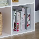 Vida Designs Durham 4 Cube White Bookcase Storage Organizer Living Room view 3