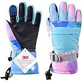 TRIWONDER Kids Ski Snow Gloves Winter Cold Weather Windproof Warm Snowboard Sport Mittens for Boys Girls