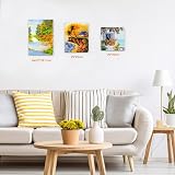 Koncci Canvas for Painting Set of 10 20x20cm 20x25cm A4 Cotton Acid-Free view 8