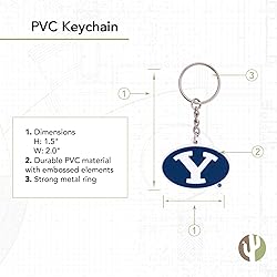 Desert Cactus Brigham Young University Keychain