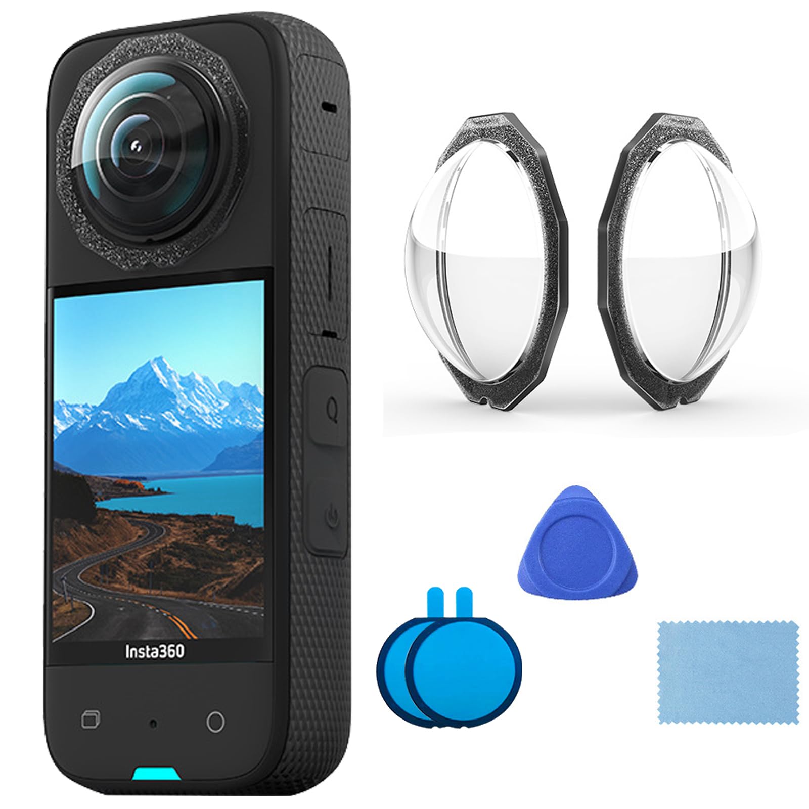 Gdraco Lens Cover for Insta360 X3, Action Camera Lens Protector, High Toughness PMMA Material, Anti-Scratch, HD Full Lens Protection, Protects During Sports, Outdoor Adventures & Everyday Use