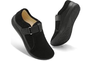 Spesoul Wide Womens Slippers Adjustable House Shoes Indoor Outdoor Barefoot Slippers Cozy Walking Shoe Swollen Edema Diabetic Shoes