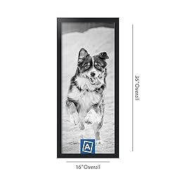 ArtToFrames 14x34 Inch Black Picture Frame, This