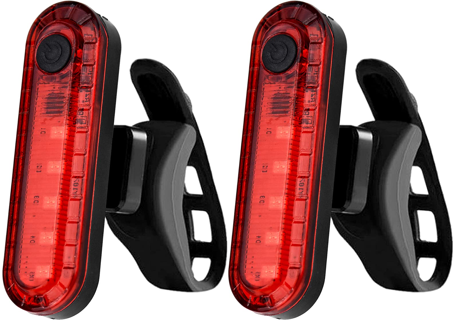 NathrBTV LED Rear Bike Lights USB Rechargeable 2 Pack LED Rear Bike Tail Light Ultra Bright Bicycle Taillight Waterproof Bike Back Light with 7 Light Mode