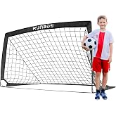 5x3/6x4 FT Soccer Goals for Backyard, Foldable Soccer Nets for Kids | Easy Set Up, for Youth and Adult Training, Indoor and Outdoor Use, Durable Nets and Stable Poles, with Portable Carry Bag