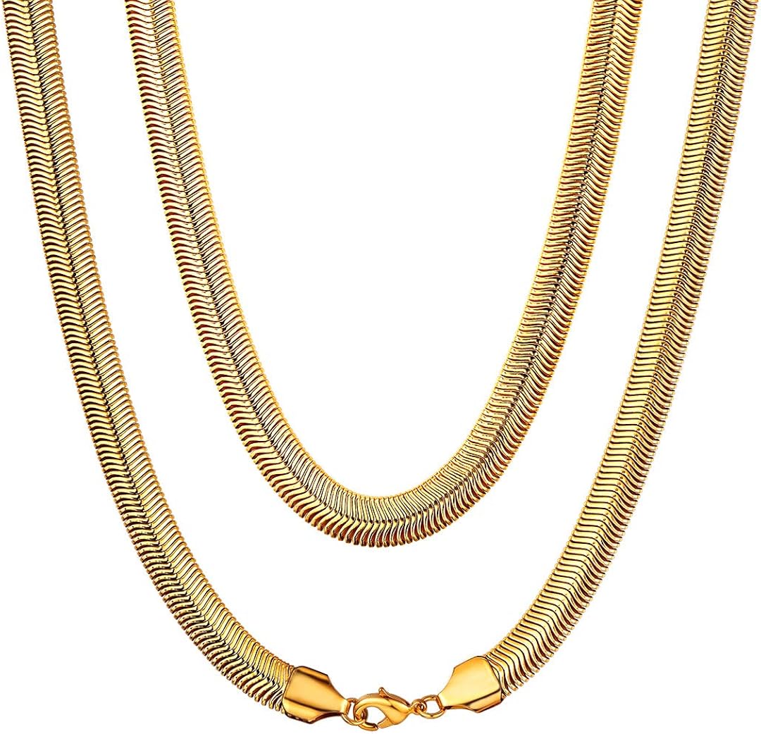 Amazon Chainshouse 75cm フラット スネークチェーン ネックレス メンズ ゴールド K18金メッキ 316l ステンレス アクセサリー ネックレス 通販 Amazon Chainshouse 75cm フラット スネークチェーン ネックレス メンズ ゴールド K18金メッキ 316l ステンレス アクセサリー ネックレス 通販