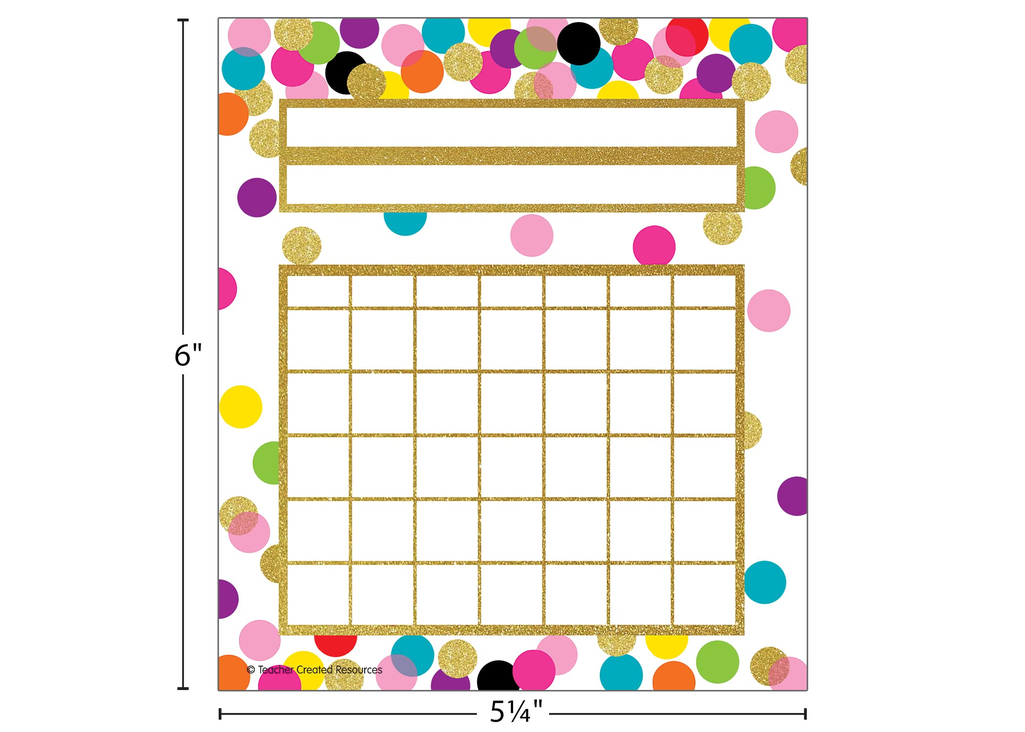 Confetti Incentive Charts