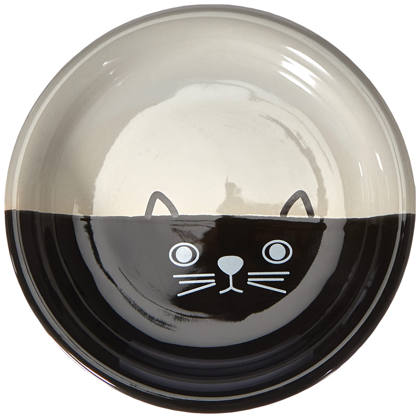 Nobby Face Ceramic Cat Milk Bowl, Diameter 14 x 2 cm, Pack of 1